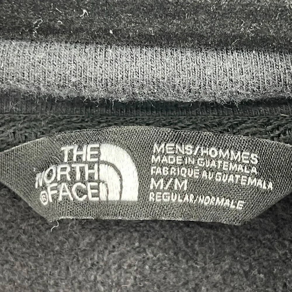 The North Face Black Cotton Blend Fleece Pullover Hoodie Jacket Size Medium